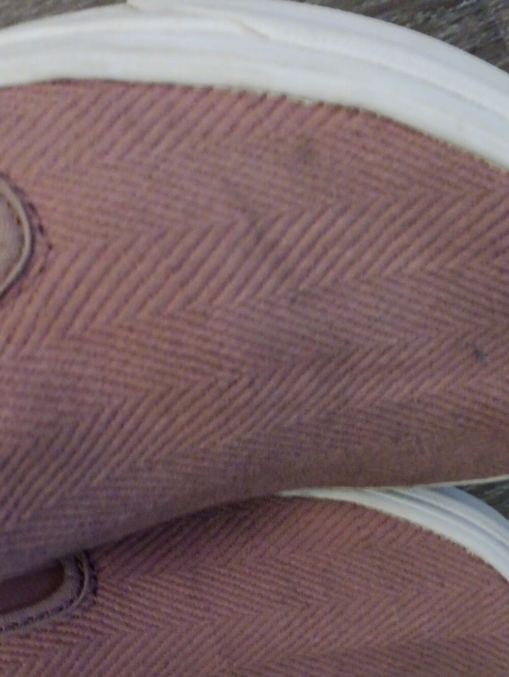 Vans Slip-On Sneakers in Mauve Canvas with White Soles - Picture 6 of 10